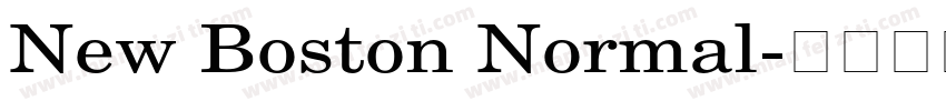 New Boston Normal字体转换